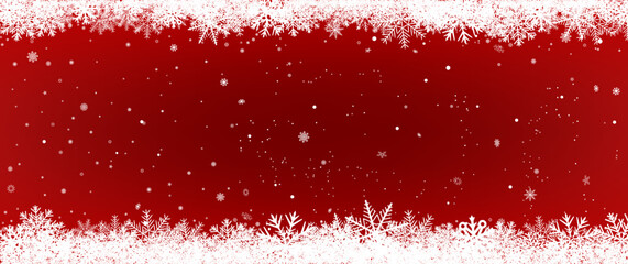Christmas holiday snowfall red backdrop