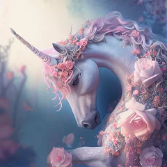 Muurstickers unicorn © justdd
