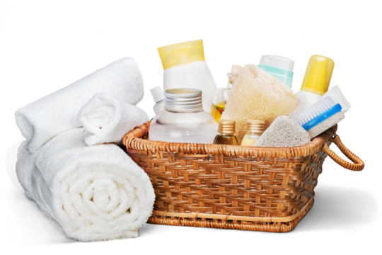 Beautiful spa composition on light background - Powered by Adobe