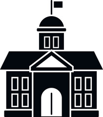 Class school building icon simple vector. Study life. Diploma training