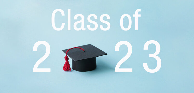 Class of 2023. Graduation banner. Seniors graduation 