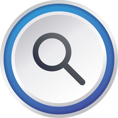 search button flat icon button vector design