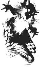 Obraz premium Christmas line-art