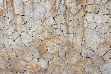 Realistic stone background. The natural texture of stone. Granite wall background, concrete texture. Stone mosaic