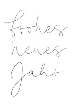 Frohes neues Jahr handlettering