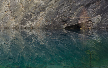Lake in a abandoned mining pit.