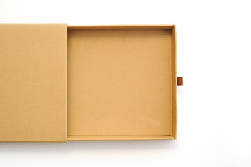 empty cardboard box isolated