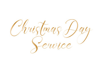 Fototapeta na wymiar Christmas Day Service, Church Service Sign, Merry Christmas Text, Christmas Background, Vector Illustration Background