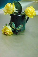 bouquet of yellow roses