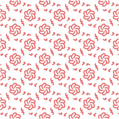 Floral pattern design template with flower motif. nature decorative background in flat style. repeat and seamless vector for wallpapers, wrapping paper, packaging, printing business, textile, fabric