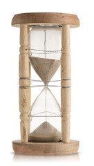 vintage hourglass isolated