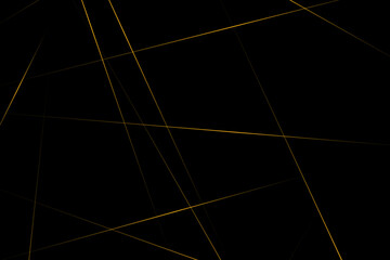 Abstract black with gold lines, triangles background modern design. Vector illustration EPS 10.
