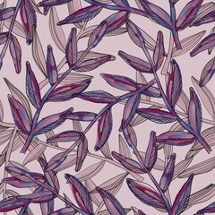 purple blue pink wine and beige contour branches pattern(set for wedding or birthday design)