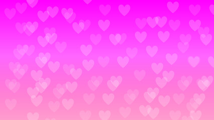 pink gradient background with hearts 