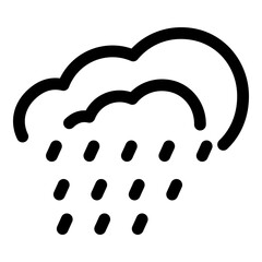 Editable weather ui icons vector illustrations