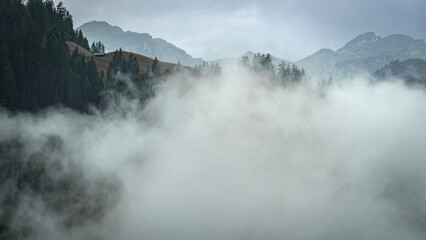 fog in the mountains - Alta Badia