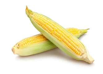 corn path isolated on white