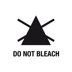 Fototapeta premium do not bleach, washing care sign, laundry icon, textile symbol, garment care, transparent background, PNG image 