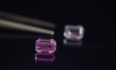 Amethyst is a beautiful colored gemstone. naturally