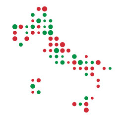 Italy Silhouette Pixelated pattern illustration