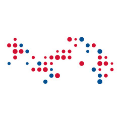 Panama Silhouette Pixelated pattern illustration