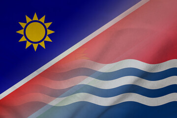 Namibia and Kiribati government flag international relations KIR NAM