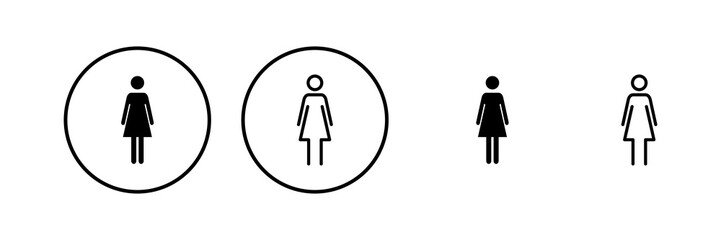 Female icon vector illustration. woman sign and symbol