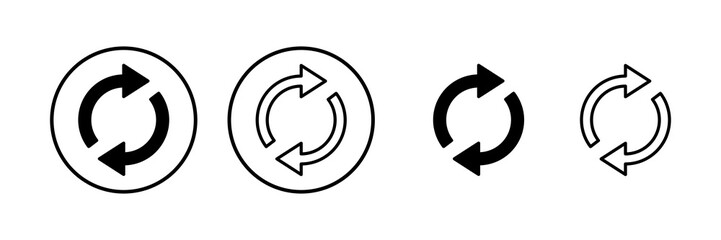 Refresh icon vector illustration. Reload sign and symbol. Update icon.