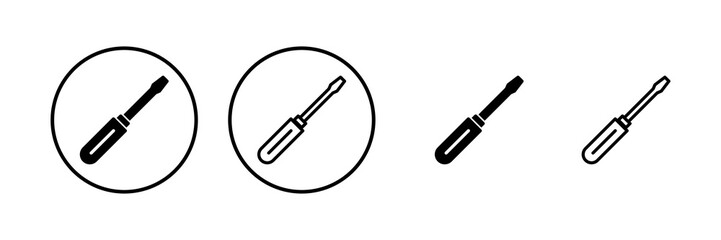 Screwdriver icon vector illustration. tools sign and symbol