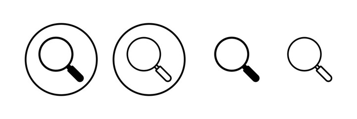 Search icon vector illustration. search magnifying glass sign and symbol