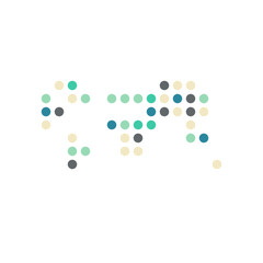 World Map Silhouette Pixelated generative pattern illustration