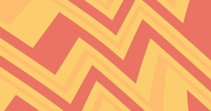 Abstract background animation of red and yellow gradient lightning line pattern