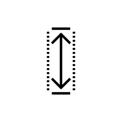 height icon vector design templates