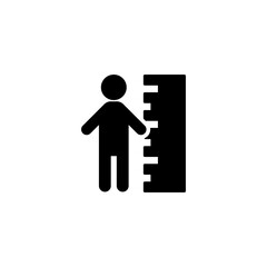 height icon vector design templates