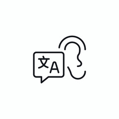 Ear Listening Language Translate icon