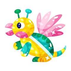 Isolated colored turtle alebrije icon Vector