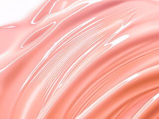 Glossy coral cosmetic texture as beauty make-up product background, skincare cosmetics and luxury...