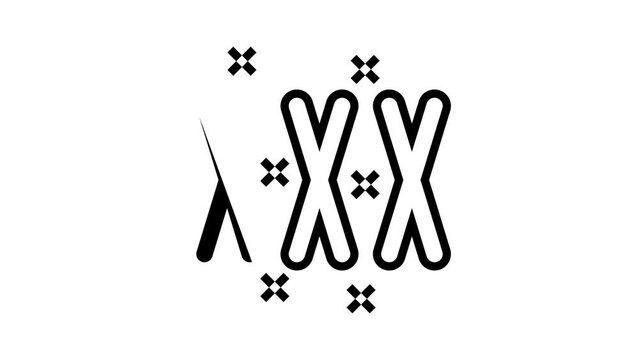 xxx sex toy line icon animation