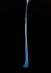 Color liquid splash in the studio