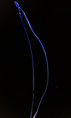 Color liquid splash in the studio