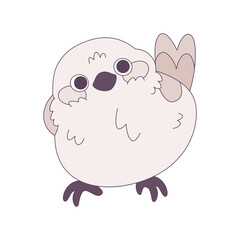 Isolated cute bird icon Animal Vector