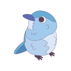 Isolated cute bird icon Animal Vector