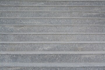 View of empty grey staircase outdoors, closeup
