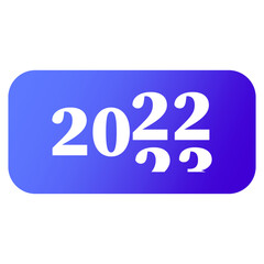 Happy New Year 2023 logo text design. Transition from 2022. Logotype of the year. Vector illustration. stock image. 