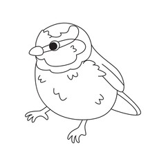 Isolated cute bird icon Animal Vector