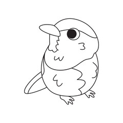 Isolated cute bird icon Animal Vector