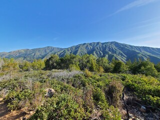 Mt Manuel, a peak in the Santa Lucia mountains of Big Sur, California