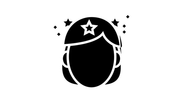 dizziness patient line icon animation