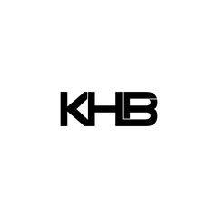 khb letter initial monogram logo design