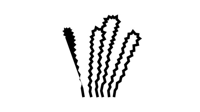 elodea densa line icon animation